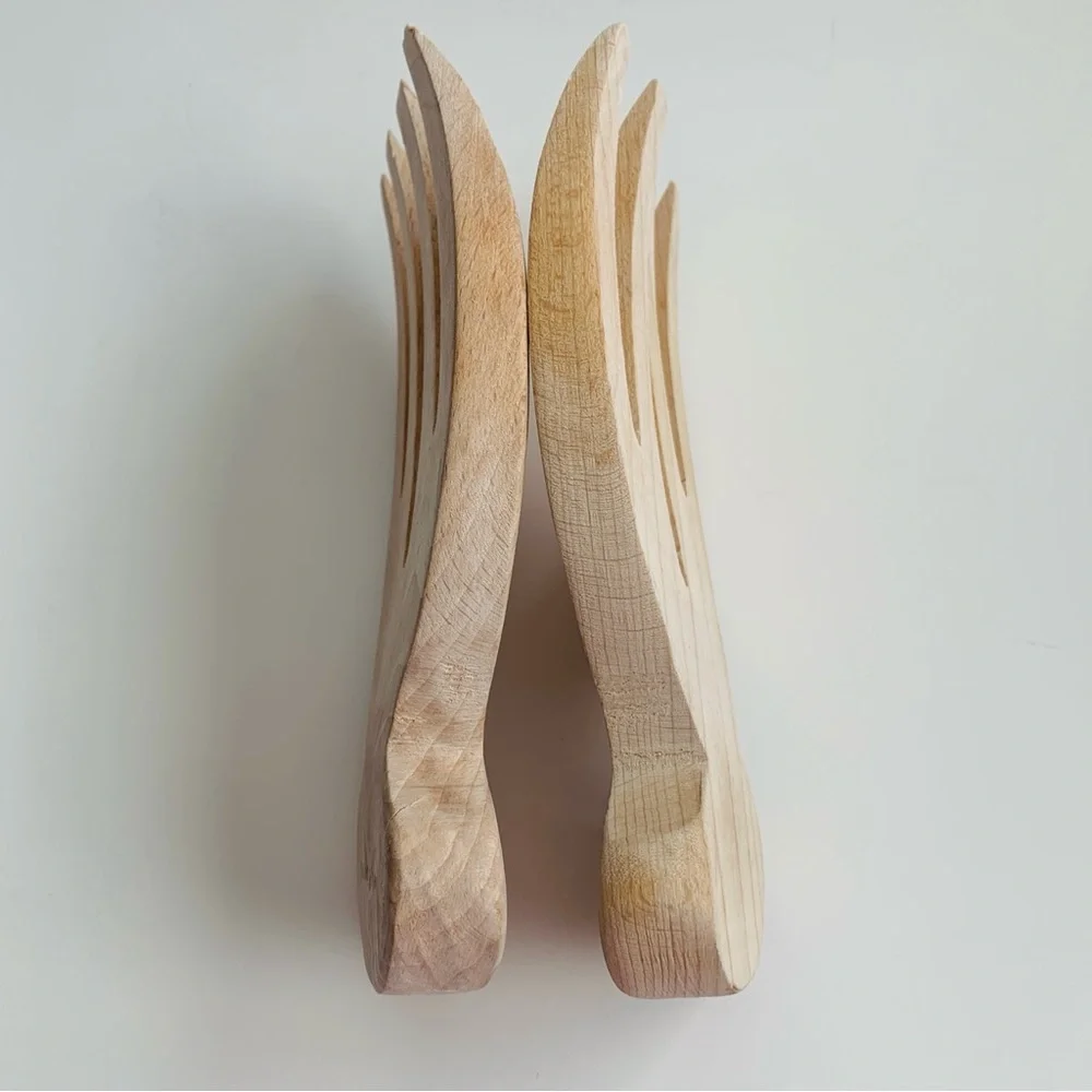 Wooden Salad Forks Salad Hands Serving Utensils